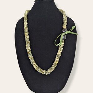 Green Mongo Seashell Necklace